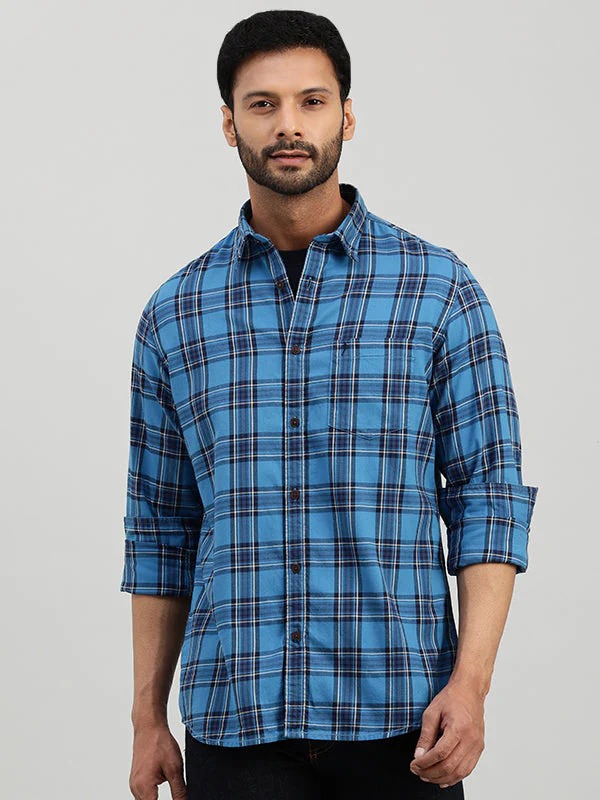Indian Terrain Men Blue Shirt